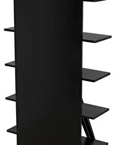 HOME OFFICE Noir Vetra Bookcase, Hand Rubbed Black