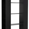 HOME OFFICE Noir Triumph Bookcase, Black Metal 1 HOME OFFICE Noir Triumph Bookcase, Black Metal