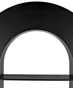 HOME OFFICE Noir Triumph Bookcase, Black Metal