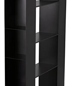 HOME OFFICE Noir Triumph Bookcase, Black Metal