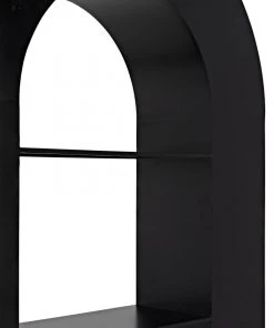 HOME OFFICE Noir Triumph Bookcase, Black Metal