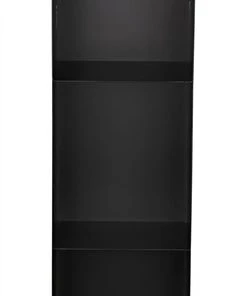 HOME OFFICE Noir Triumph Bookcase, Black Metal