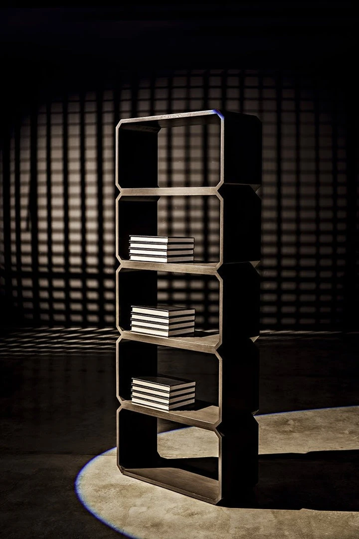 HOME OFFICE Noir Zane Bookcase, Pale 12 HOME OFFICE Noir Zane Bookcase, Pale