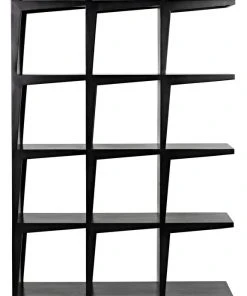 HOME OFFICE Noir Savant Bookcase, Hand Rubbed Black