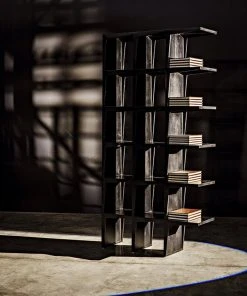 HOME OFFICE Noir Savant Bookcase, Hand Rubbed Black