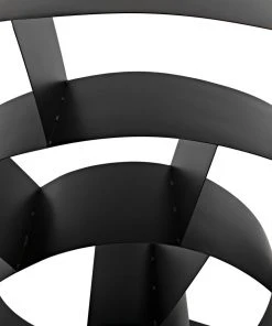 HOME OFFICE Noir James Metal Shelving, Black Metal