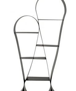 HOME OFFICE Noir Zaha Bookcase, Black Metal 21 HOME OFFICE Noir Zaha Bookcase, Black Metal