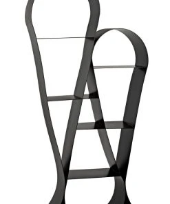 HOME OFFICE Noir Zaha Bookcase, Black Metal 15 HOME OFFICE Noir Zaha Bookcase, Black Metal