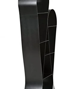 HOME OFFICE Noir Zaha Bookcase, Black Metal 18 HOME OFFICE Noir Zaha Bookcase, Black Metal