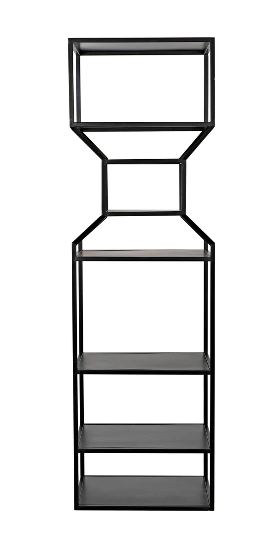 Noir Downtown A Bookcase, Black Metal HOME OFFICE 5 Noir Downtown A Bookcase, Black Metal HOME OFFICE