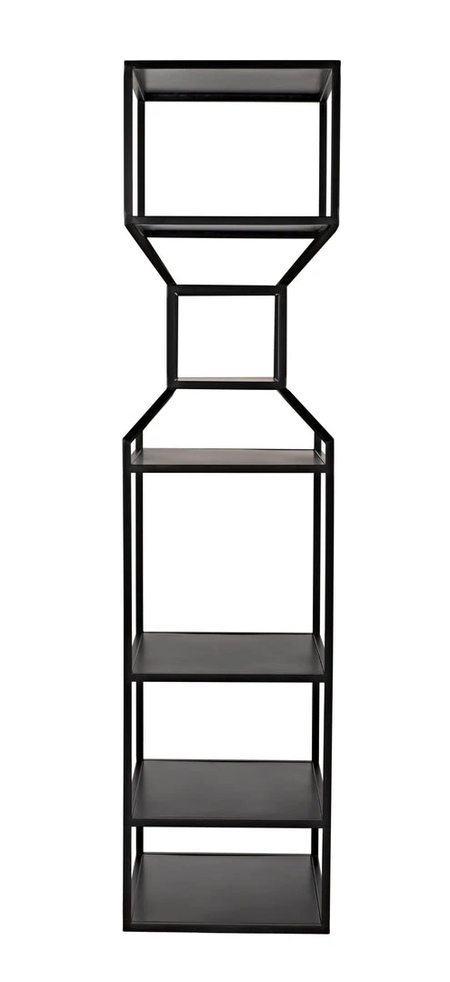 Noir Downtown A Bookcase, Black Metal HOME OFFICE 8 Noir Downtown A Bookcase, Black Metal HOME OFFICE