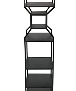 Noir Downtown A Bookcase, Black Metal HOME OFFICE 18 Noir Downtown A Bookcase, Black Metal HOME OFFICE