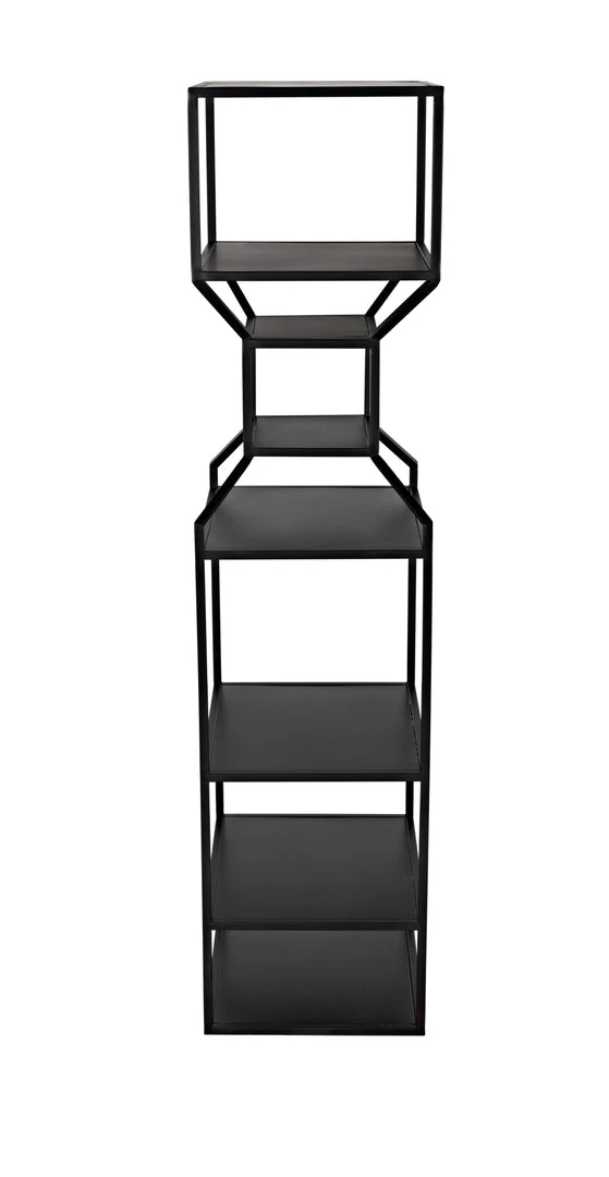 Noir Downtown A Bookcase, Black Metal HOME OFFICE 9 Noir Downtown A Bookcase, Black Metal HOME OFFICE