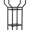 Noir Downtown B Bookcase, Black Metal