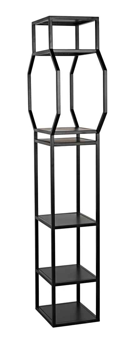 Noir Downtown B Bookcase, Black Metal 9 Noir Downtown B Bookcase, Black Metal