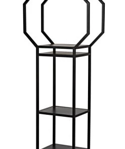 Noir Downtown B Bookcase, Black Metal 19 Noir Downtown B Bookcase, Black Metal