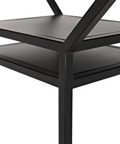 Noir Downtown B Bookcase, Black Metal 20 Noir Downtown B Bookcase, Black Metal