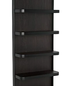 HOME OFFICE Noir Dido Bookcase, Black Metal