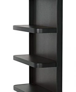 HOME OFFICE Noir Dido Bookcase, Black Metal