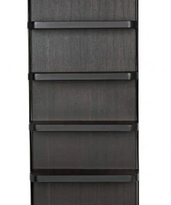 HOME OFFICE Noir Dido Bookcase, Black Metal