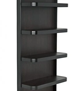 HOME OFFICE Noir Dido Bookcase, Black Metal