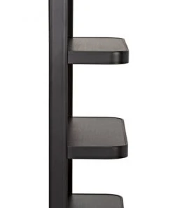 HOME OFFICE Noir Dido Bookcase, Black Metal