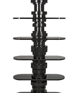 Noir Ladera Bookcase, Pale