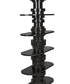 Noir Ladera Bookcase, Pale