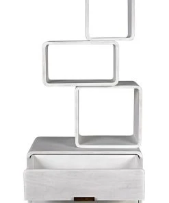 HOME OFFICE Noir Belini Bookcase, White Wash 16 HOME OFFICE Noir Belini Bookcase, White Wash