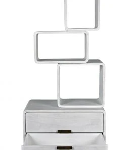 HOME OFFICE Noir Belini Bookcase, White Wash 17 HOME OFFICE Noir Belini Bookcase, White Wash