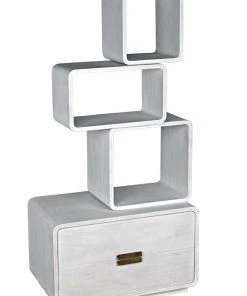 HOME OFFICE Noir Belini Bookcase, White Wash 19 HOME OFFICE Noir Belini Bookcase, White Wash