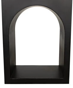 Noir Aqueduct Bookcase, A, Black Metal