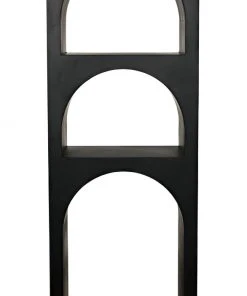 Noir Aqueduct Bookcase, A, Black Metal