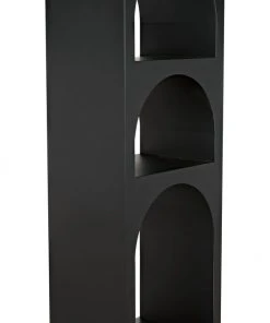 Noir Aqueduct Bookcase, A, Black Metal