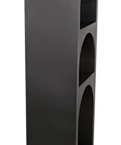 Noir Aqueduct Bookcase, A, Black Metal