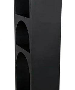 Noir Aqueduct Bookcase, A, Black Metal