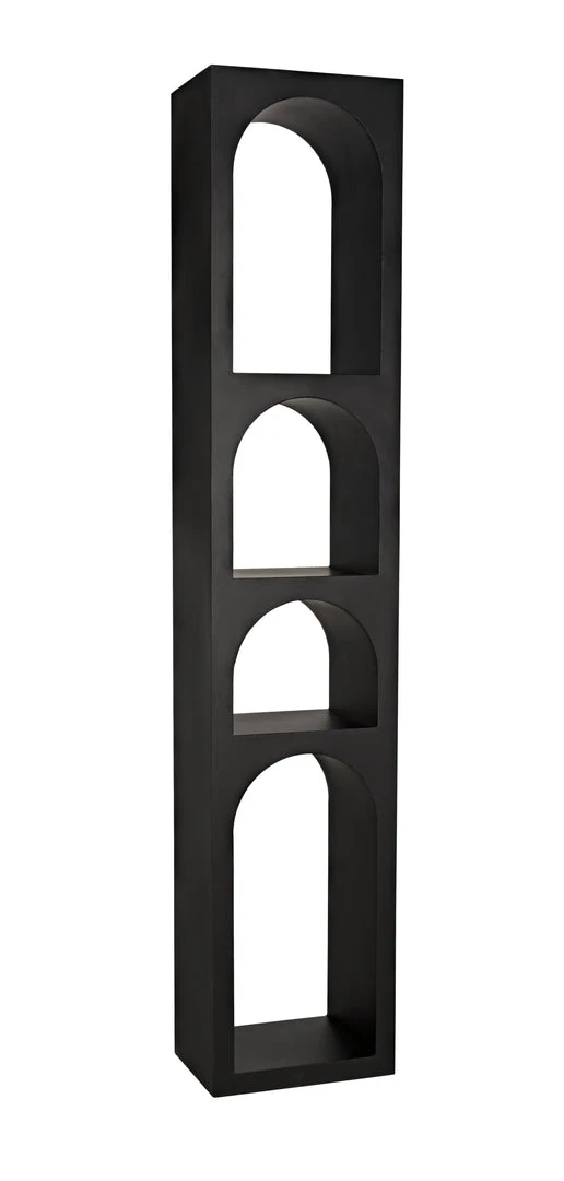 HOME OFFICE Noir Aqueduct Bookcase, B, Black Metal 3 HOME OFFICE Noir Aqueduct Bookcase, B, Black Metal