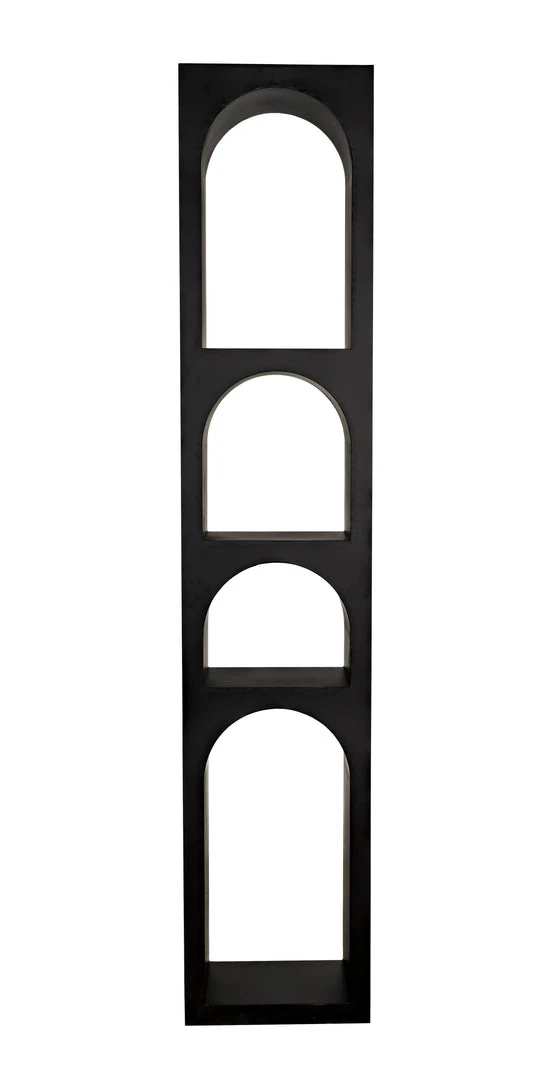 HOME OFFICE Noir Aqueduct Bookcase, B, Black Metal 5 HOME OFFICE Noir Aqueduct Bookcase, B, Black Metal