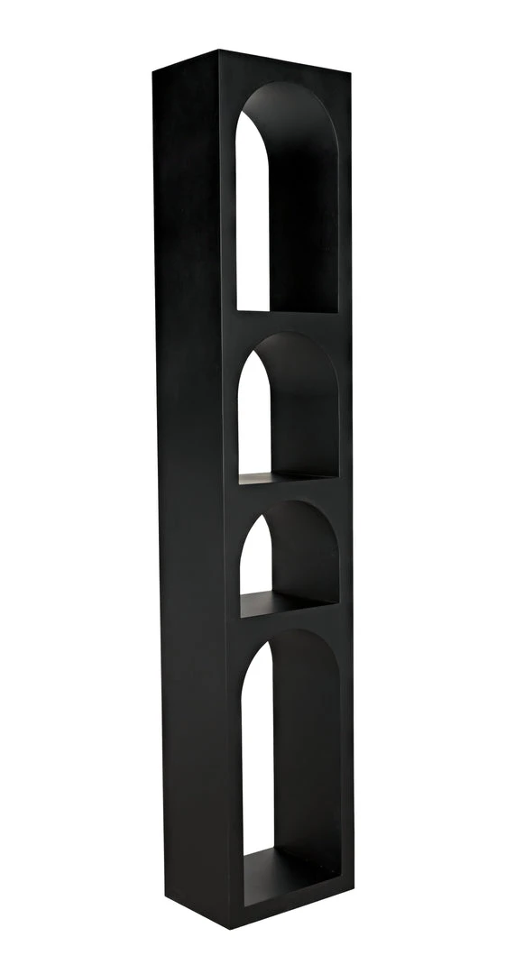HOME OFFICE Noir Aqueduct Bookcase, B, Black Metal 6 HOME OFFICE Noir Aqueduct Bookcase, B, Black Metal