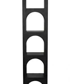 Noir Aqueduct Bookcase, C, Black Metal 13 Noir Aqueduct Bookcase, C, Black Metal