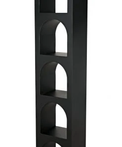 Noir Aqueduct Bookcase, C, Black Metal 17 Noir Aqueduct Bookcase, C, Black Metal
