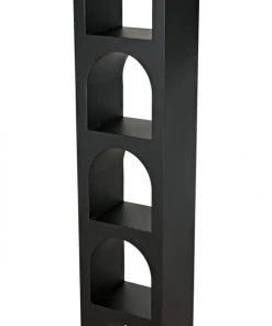 Noir Aqueduct Bookcase, C, Black Metal 18 Noir Aqueduct Bookcase, C, Black Metal