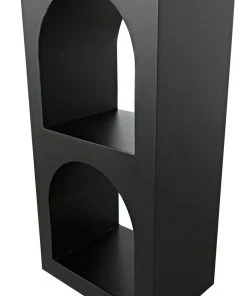 Noir Aqueduct Bookcase, C, Black Metal 19 Noir Aqueduct Bookcase, C, Black Metal