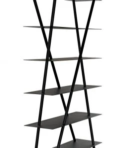 HOME OFFICE Noir Siddhartha Bookcase, Black Metal 17 HOME OFFICE Noir Siddhartha Bookcase, Black Metal