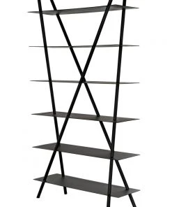 HOME OFFICE Noir Siddhartha Bookcase, Black Metal 20 HOME OFFICE Noir Siddhartha Bookcase, Black Metal
