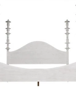 BEDROOM Noir Ferret Bed, Eastern King, White Wash