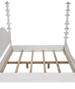 BEDROOM Noir Ferret Bed, Eastern King, White Wash 17 BEDROOM Noir Ferret Bed, Eastern King, White Wash