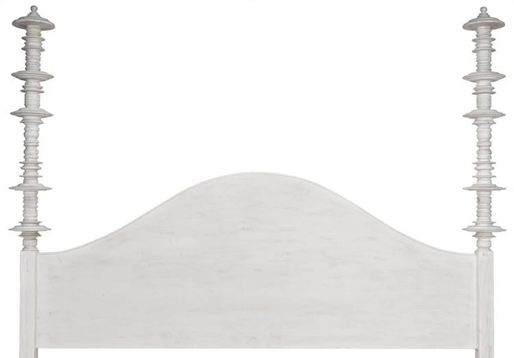 BEDROOM Noir Ferret Bed, Eastern King, White Wash 11 BEDROOM Noir Ferret Bed, Eastern King, White Wash