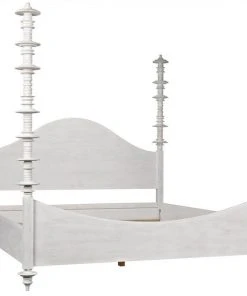 BEDROOM Noir Ferret Bed, Eastern King, White Wash