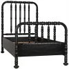 BEDROOM Noir Bachelor Bed, Twin, Hand Rubbed Black